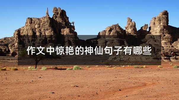 作文中惊艳的神仙句子有哪些