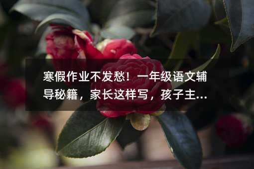 寒假作业不发愁!一年级语文辅导秘籍,家长这样写,孩子主动学